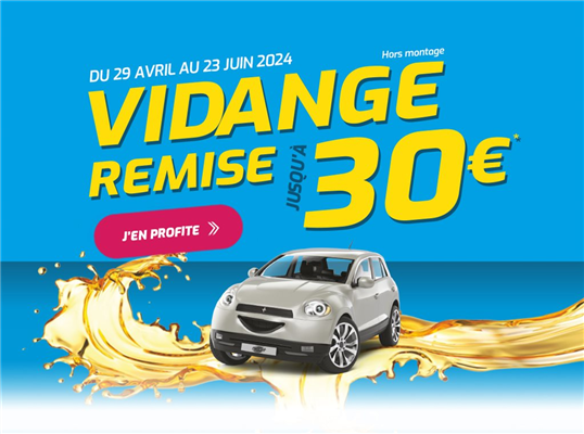 Promo vidange Profil Plus Challenge Pneus Occitanie